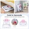 Babyjoy Foldable Baby Activity Walker with Adjustable Height& Detachable Seat Cushion